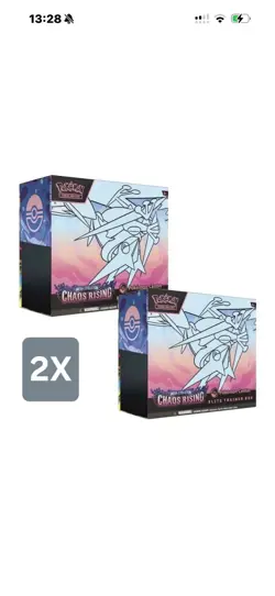 Pokemon Chaos Rising Pokemon Centre Etb x2 Pre Order Confirmed ✅ - Image 1