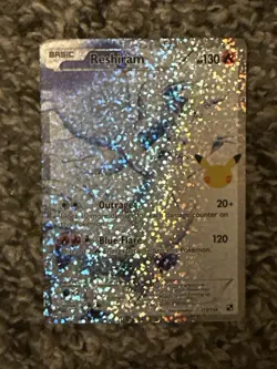 Pokemon Reshiram 113/114 Celebrations Classic Collection Holo Full Art Card - Image 1