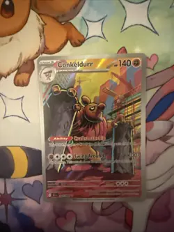 Pokemon TCG: Conkeldurr - 127/086 - Illustration Rare SV: Black Bolt - Image 1