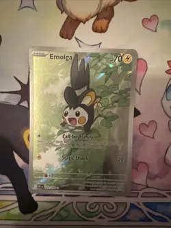 Pokemon Emolga 112/086 Sv: Black Bolt Illustration Rare Holo 70 HP English - Image 1