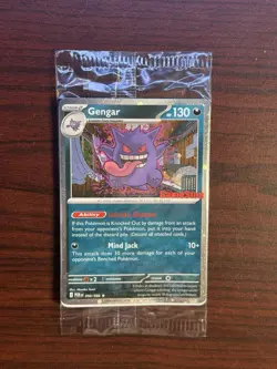 DAMAGED Pokemon Gengar GameStop Promo Sealed Cosmos Holo 050/088 READ! - Image 1