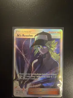 Pokemon N's Resolve 232/236 Sun & Moon Cosmic Eclipse Full Art Rare NM - Image 1
