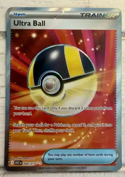 The Pokemon Company Pokemon TCG Ultra Ball Trainer Item Rare Foil ASC #264/217!! - Image 1