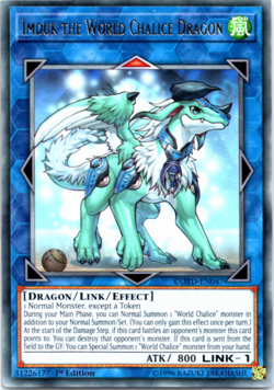 LP Imduk the World Chalice Dragon - COTD-EN047 - Rare - 1st Edition Yugioh - Image 1
