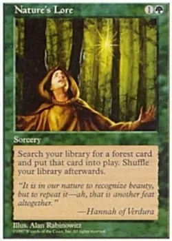 Nature's Lore LP, English MTG Fifth Edition - Image 1