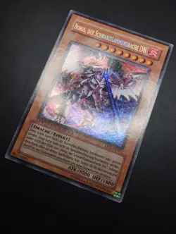 YUGIOH 2005 | HORUS THE BLACK FLAME DRAGON LV8 | EEN-DESE1 | GERMAN | VG-EX - Image 3