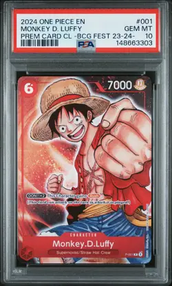 2024 One Piece P-001 Monkey D. Luffy PSA 10 148663303 - Image 1