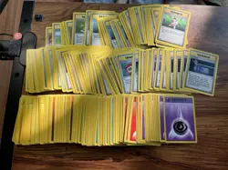 Vintage Pokemon Card lot -- DMG to HP -- energy and trainers -- READ DESC - Image 1