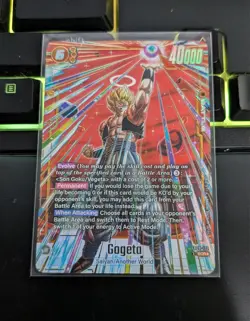 Gogeta FB09-122 Secret Rare Alternate Art Dual Evolution Dragon Ball Card Game - Image 1