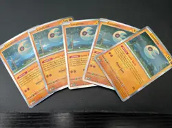 5x Lunatone Rare 074/132 Holo Mega Evolution Pokemon TCG Near Mint Card Playset - Image 1