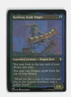 Korlessa, Scale Singer (Foil Etched) 538 Battle for Baldur's Gate MTG NM - Image 1
