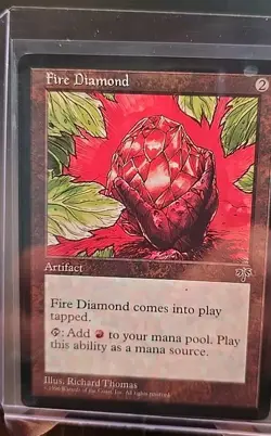 Fire Diamond Mirage MTG Regular Lightly Played - Image 3