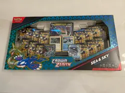 Pokemon TCG Crown Zenith Sea and Sky Premium Collection Box SEALED 14 Packs - Image 1