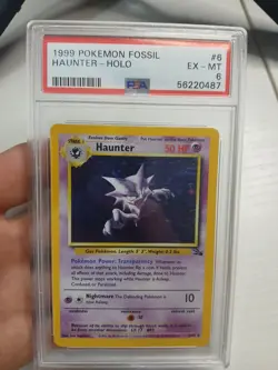 Pokemon TCG Haunter Fossil 6/62 PSA 6 - Image 1