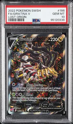 2022 POKEMON SWORD & SHIELD LOST ORIGIN #186 FULL ART/GIRATINA V PSA 10 - Image 1