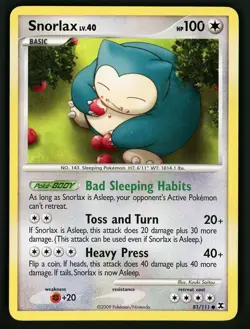 Snorlax MP 81/111 - Rare Rising Rivals 🏝 Pokemon 2009 - Image 1