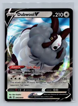 Dubwool V SWSH049 Holo Promo Sword & Shield Promo Pokemon Holo Near Mint - Image 1