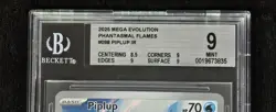 2025 Pokemon Mega Evolution Phantasmal Flames Piplup #098 IR BGS 9 Mint - Image 3