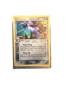 Nintendo Pokemon TCG EX Delta Species Mightyena 24/113 Holo Rare 2005 70 HP - Image 1