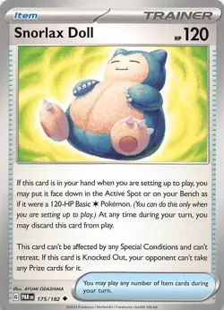 Snorlax Doll 175/182 Uncommon Paradox Rift Pokemon Near Mint - Image 1