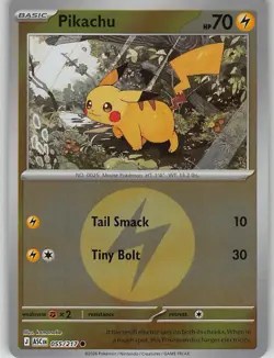 Pikachu (Energy Symbol Pattern) 055/217 Common Ascended Heroes Pokemon Near Mint - Image 1
