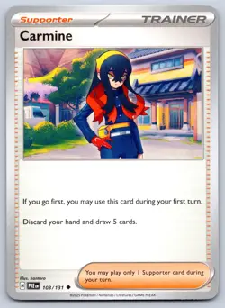 Carmine 103/131 Uncommon Prismatic Evolutions Pokemon NM - Image 1