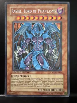 Yu-Gi-Oh! YuGiOh Raviel, Lord of Phantasms CT03-EN003 Limited Edition Ultra Rare - Image 1