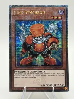 Junk Synchron 1st Edition Quarter Century Secret Rare NM RA03-EN199 Yu-Gi-Oh - Image 1