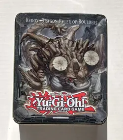 YuGiOh - Empty Collectible Tin 2013 - Redox Dragon Ruler of Boulders - Image 1