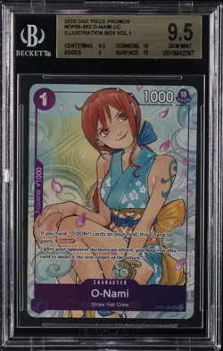 2025 ONE PIECE ILLUSTRATION BOX VOL.1 PROMOS UC #OP05-062 O-NAMI BGS 9.5 - Image 1