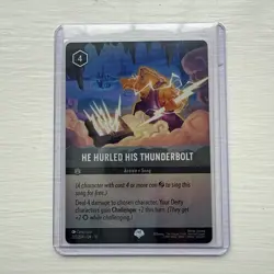 Disney Lorcana TCG - He Hurled His Thinderbolt Epic - 222/204 Foil - Image 1