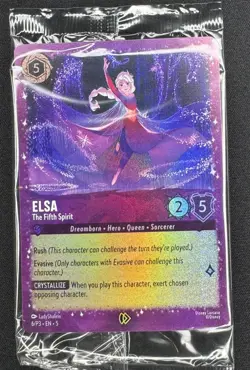Lorcana Elsa The Fifth Spirit Promo 6/P3 NM Factory Sealed Disney TCG - Image 1