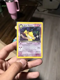 Pokemon Dark Hypno TCG Holo Rare Card 9/82 NM Condition - Image 1