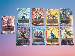 Dragon Ball Z DBZ Super Fusion World Bundle Of 9 Cards Buu Cell Awaken Leader 9B - Image 1