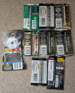 9x Sealed Dragon Ball Z Booster Packets CCG Score TCG New Card Game - Image 2