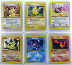 1999 Pokemon TCG Lot 7 1st Edition Jungle Team Rocket Common Cards WotC Pikachu - Image 1