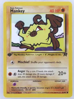 1999 Pokemon TCG Lot 7 1st Edition Jungle Team Rocket Common Cards WotC Pikachu - Image 5