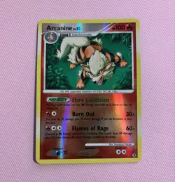 Arcanine Rising Rivals 1/111 Holo Rare Reverse Holo Pokemon TCG Card 2009 - Image 1