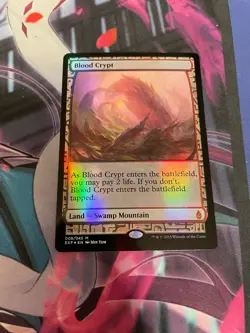 MTG - BLOOD CRYPT - ZENDIKAR EXPEDITIONS - FOIL - MYTHIC - LP - Image 1