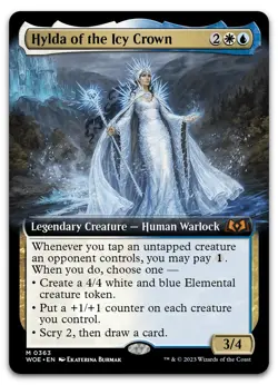 Hylda of the Icy Crown (Extended Art) #363 (NM) Wilds of Eldraine WOE Magic MTG - Image 1