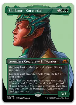Eladamri, Korvecdal (Borderless) #369 (NM) Modern Horizons 3 MH3 Magic MTG - Image 1