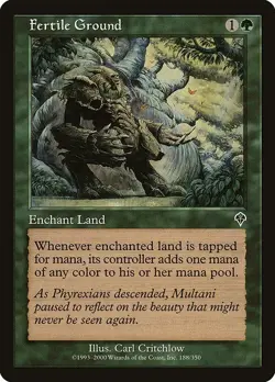 Fertile Ground 1x FOIL MtG FOIL Invasion SP/NM - Image 1