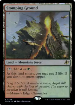 MTG Stomping Ground Foil NM Edge of Eternities Magic 258 - Image 1