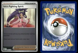 IRIS'S FIGHTING SPIRIT 190/217 UNCOMMON ASCENDED HEROES REVERSE HOLO POKEMON NM - Image 1