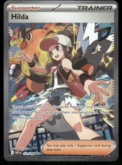 Pokemon Cards Hilda 171/086 White Flare Holo Special Illustration Rare NM - Image 1