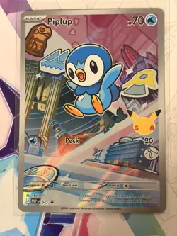 Pokemon First Partner Illustration Promo Set Gen 4 - Turtwig, Chimchar & Piplup - Image 2