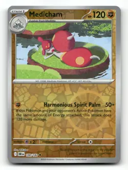 Medicham 100/182 - Destined Rivals Reverse Holo - Pokemon Card NM/M - Image 1