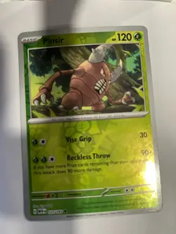 Pinser 127/165 Scarlet & Violet 151 Pokemon Reverse Holo Foil Rare - Image 1