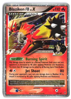 Blaziken FB LV.X 142/147 Holo Rare LV.X Supreme Victors Pokemon - Image 1