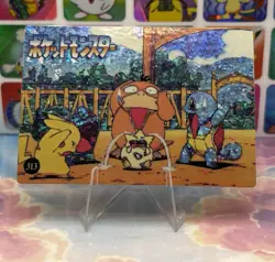 Pokemon Pikachu HOLO Vintage Pocket Monsters Prism Sticker 1998 Bandai Ninetndo - Image 4
